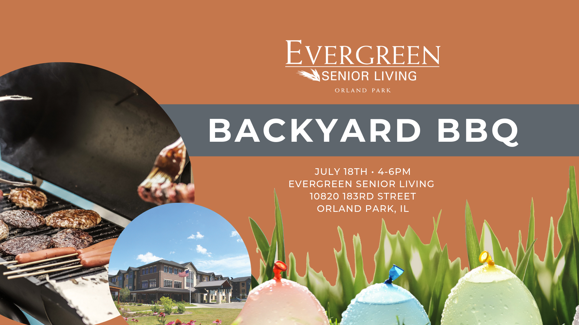 Join Evergreen Senior Living Orland Park for a Backyard BBQ